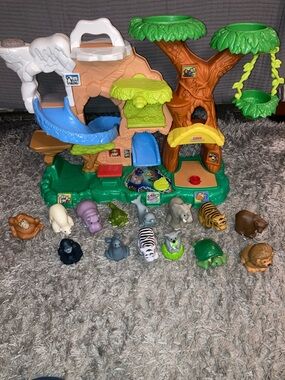 Fisher-Price Little People Mattel zootalkers Jungle Playset 13 Animals zoo